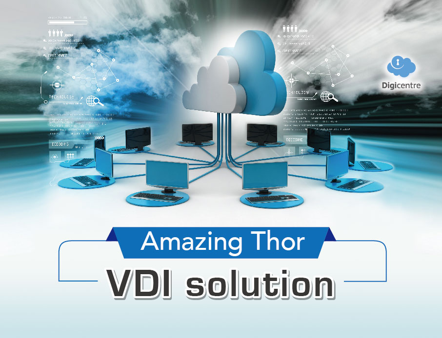 HyperG’s featured product - Amazing Thor VDI solution, providing enterprises with safe and flexible epidemic prevention office tools  