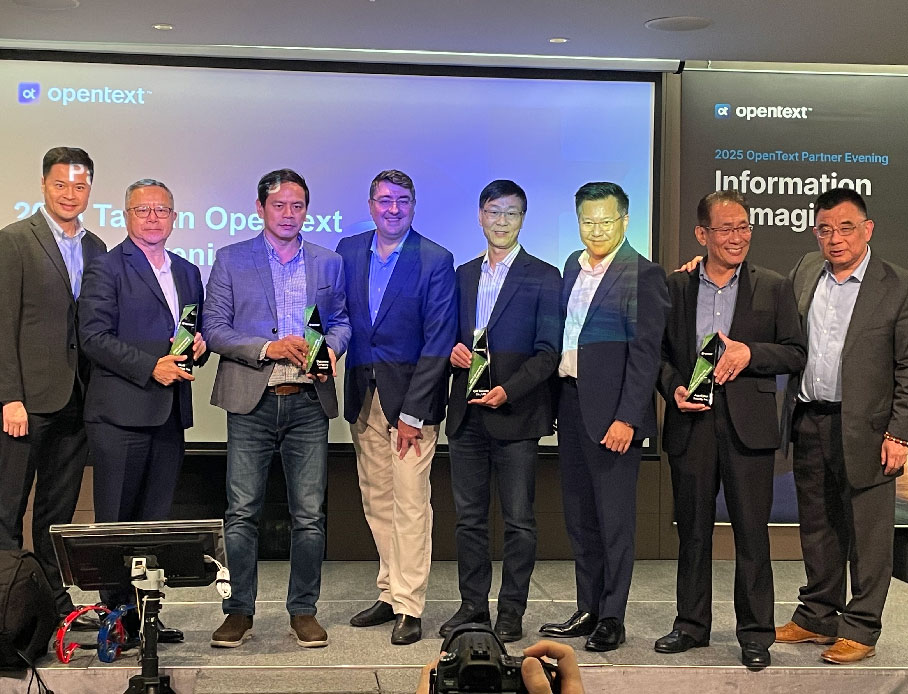 雲力橘子再獲 2024 OpenText Outstanding Cybersecurity Growth Award 殊榮